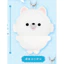 Hàng có sẵn JAPAN SK JAPAN Capsule Toy White Animal Soft Plush Mặt dây chuyền Rabbit Seal B8C2