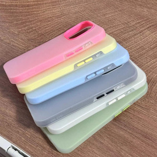 Ốp Lưng Cho VIVO V40 V50 Lite V60 V29E Y29 Y29S Y27 Y04 Y03 Y27S Y02 Y01 Y15S Y400 Màu Kẹo Mờ 2 Trong 1 Vỏ Mềm Silicon Phát Sáng
