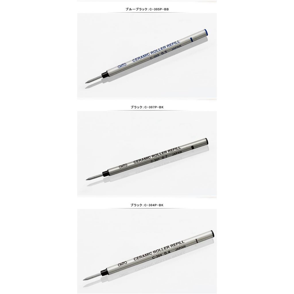 OHTO C-300 Ruot But Ceramic Rollerball/Muc Non-Dry Khong Kho/0.4 0.5 0.7 1.0mm/5 Cai 7 Loai