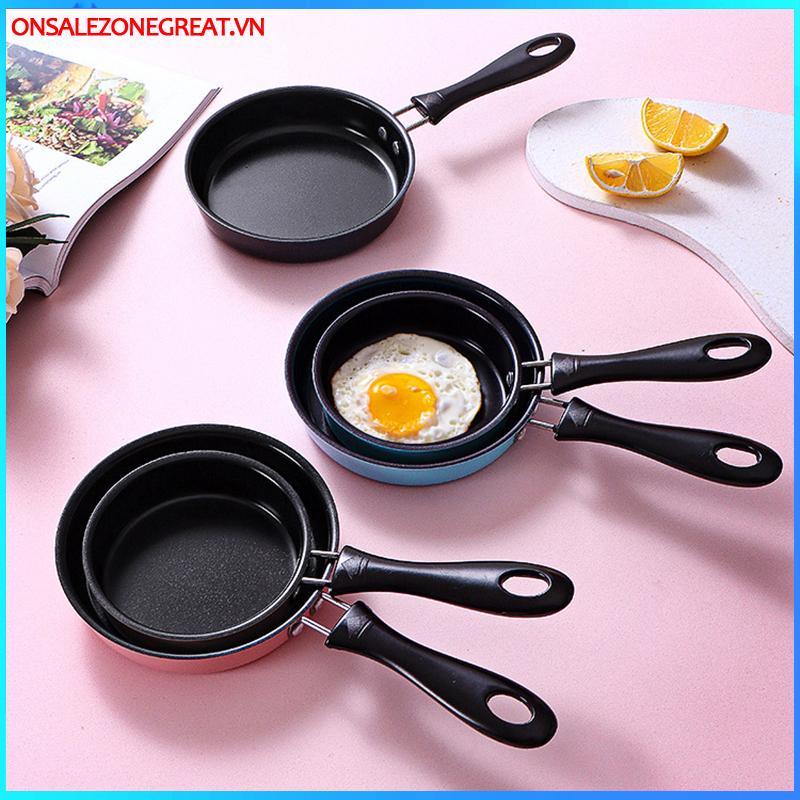 Ons Chảo Chiên Mini Inox Ngăn Ngừa Sti Nồi Cảm Ứng Tròn Bữa Sáng Chiên Nhỏ Chảo Trứng Có Tay Cầm Dài Tiện Ích Nhà Bếp Tại