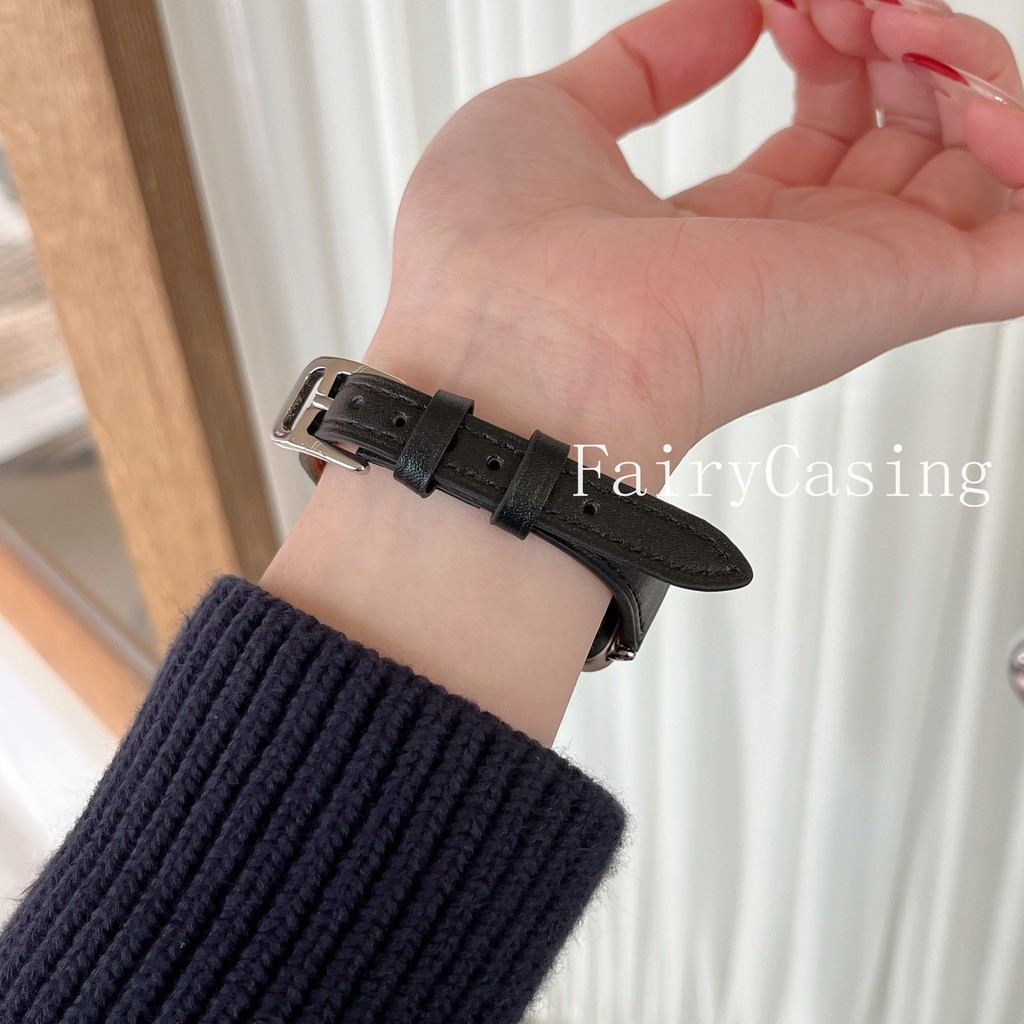 Dây da mỏng cho Huawei Band 11 Pro 10 9 8 nfc Vòng tay cho Huawei Watch Fit 3 4 Pro Dây đeo cổ tay phổ thông 18 / 20mm