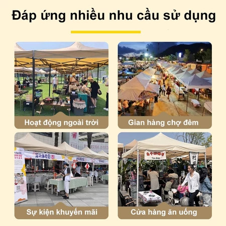 Nhà Bạt Di Động Gấp Gọn ;dùng ngoài chợ, lều di động,Che Nắng Mưa Ngoài Trời
