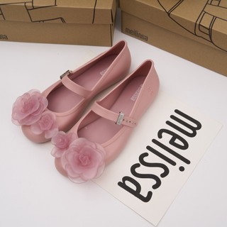 Giày Melissa Jelly Nữ Giày Đế Bằng Hoa Ngọt Ngào