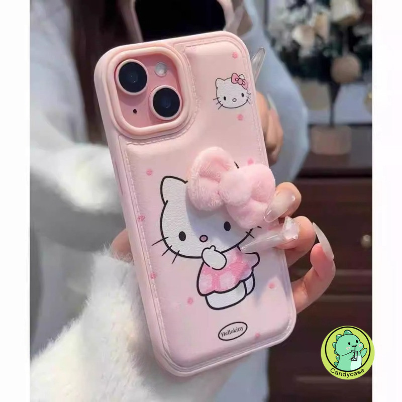 Ốp Điện Thoại Mèo Kitty Dễ Thương Có Dây Buộc Sang Trọng Cho Xiaomi 17 Pro Max 15 15S 14 Pro 13 Poco X7 F8 F7 Ultra F6 F5 Pro 5G 4G Vỏ Da PU Hoạt Hình Vỏ Mềm