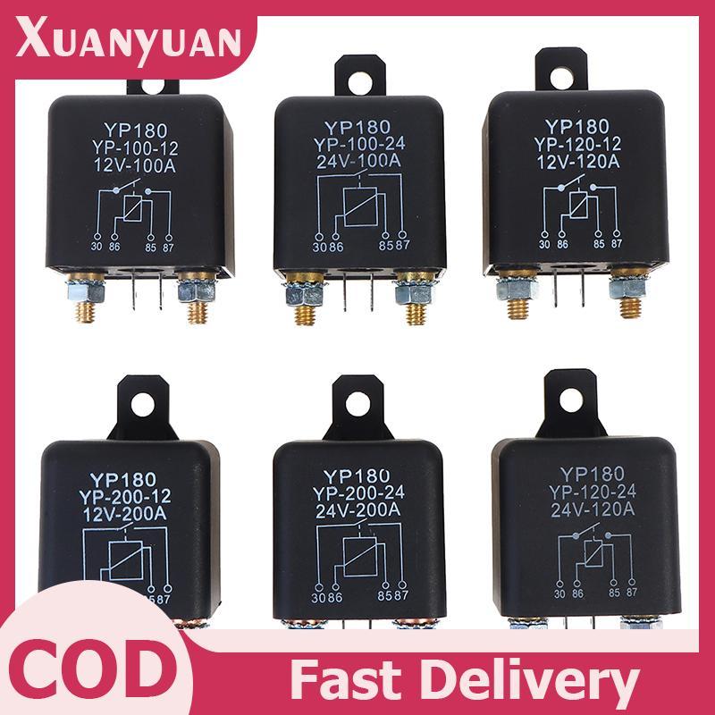 Rơle khởi động XUAN 200A 100A 12V / 24V Rơle khởi động dòng điện nặng VN