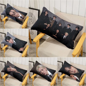 ATEEZ Vỏ Gối Polyester Hình Chữ Nhật Một Mặt, Máy Có Thể Giặt Được, Thích Hợp Để Trang Trí Phòng Khách Giường Sofa (Không Bao Gồm lõi)