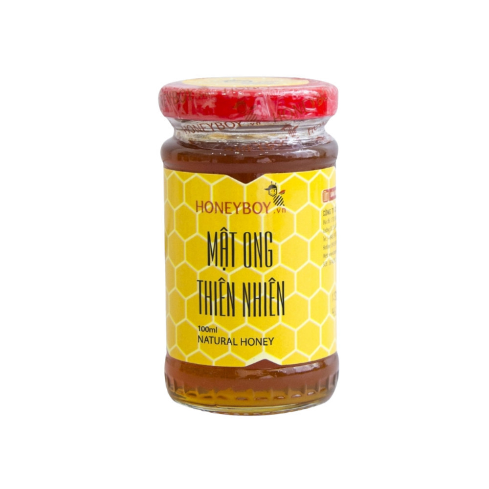 Mật Ong Thiên Nhiên Nguyên Chất 100% Honeyboy Đủ Size Từ Mật Ong Tự Nhiên, Chai Thủy Tinh Tiện Lợi