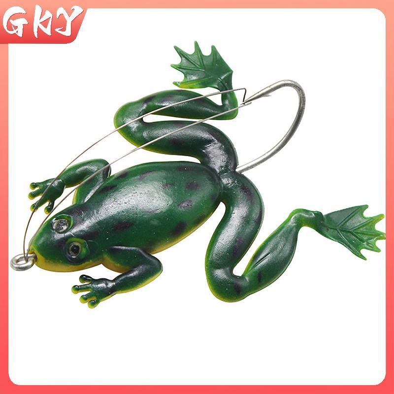 GKY Spinner Chìm Bền Mềm 4.5g/6cm - Mồi Câu Cá Hình Ếch Cao Su