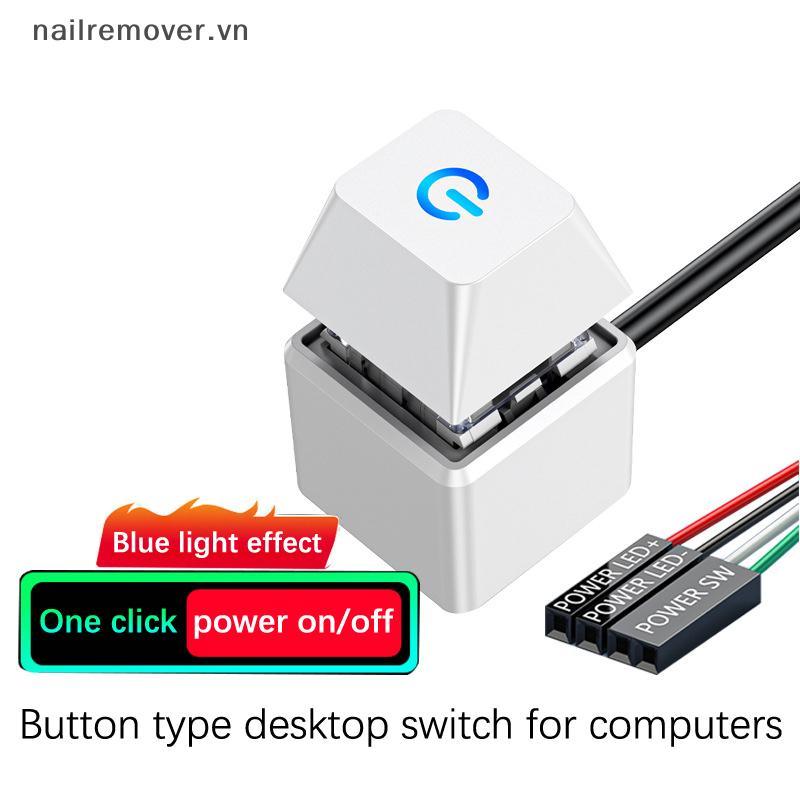 [NR] PC LED PC Vỏ máy tính Nút bên ngoài Vỏ máy tính Bo mạch chủ Nút chìa khóa cơ Bo mạch chủ Nguồn khởi động bên ngoài MỚI