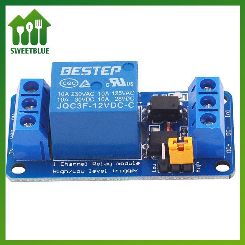 SWEET 3.3V 5V 12V 24V Mô-đun Rơle 1 kênh Bảng rơle kích hoạt mức cao và thấp n