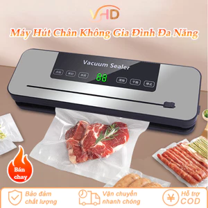 Máy Hút Chân Không Công Suất Cao 65000Pa - Hàn Túi Tự Động, Có Đèn UV, Giúp Bảo Quản Thực Phẩm Tươi Lâu, Sử Dụng Dễ Dàng