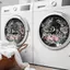 NS Hoa Stier Cho Máy Giặt Tự Dính Khô Rửa Đề Can Giặt Phòng Giặt Phòng Tắm Tắm Trang Trí Nhà Tường Stiers NS