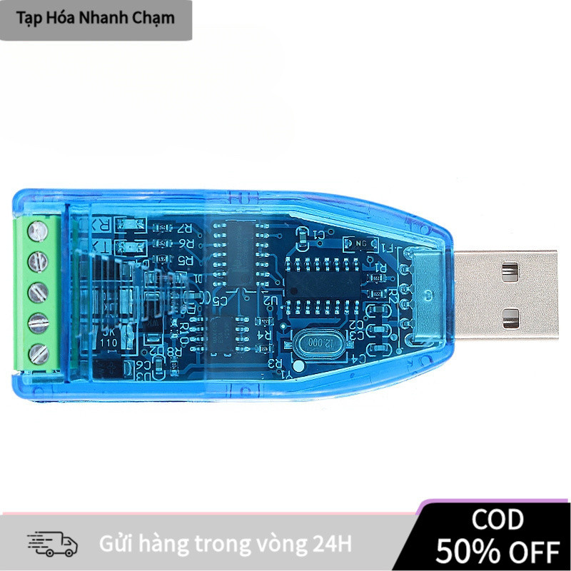 【COD】Bộ chuyển đổi USB to RS485, hỗ trợ truyền dữ liệu khoảng cách xa, chống nhiễu cho môi trường phức tạp.