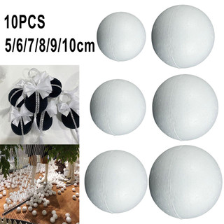 [vn] Tiệc 10 Quả Bóng Xốp Chắc Chắn Cây Tròn Trắng 50-100mm