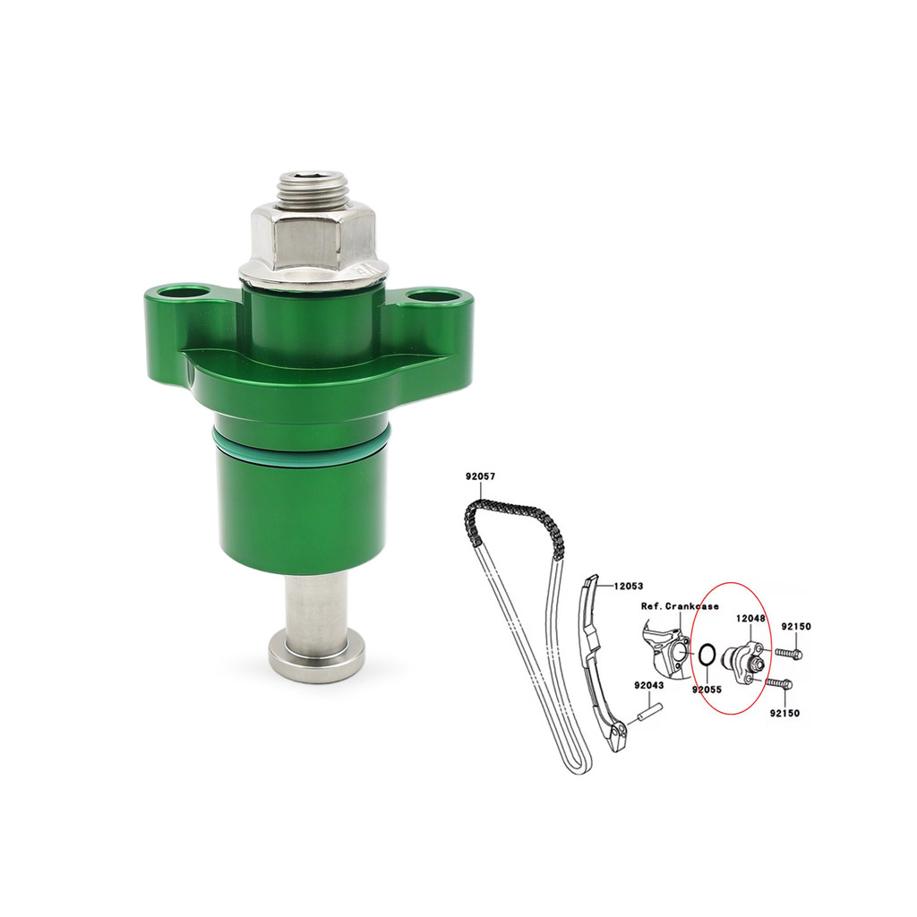 Dành Cho Kawasaki Ninja ZX-10R ZX10R ZX-10RR 2004-2018 Phụ Kiện Xe Máy Hướng Dẫn Sử Dụng Dây Xích Cam Căng Động Cơ Thời Gian Dây Xích Điều Chỉnh Thay Thế OE: 12048-0088