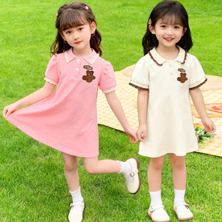 VáY Polo Bé GáI MớI Hè VảI MềM ThoáNg MáT GấU VáY Dễ ThươNg Phong VáY Cho Bé GáI Bé GáI 10