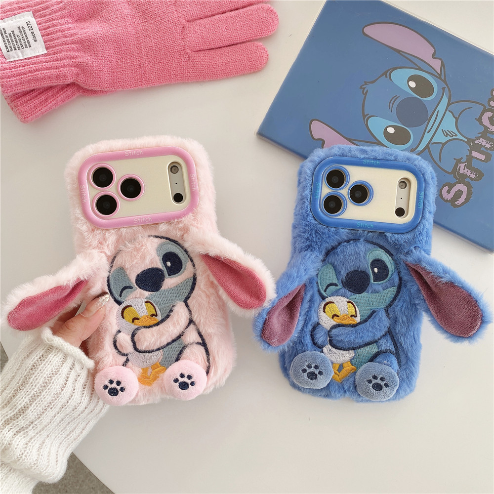 Ốp điện thoại sang trọng Thích hợp cho iPhone17ProMax Stitch Apple 16 Vỏ bảo vệ hoạt hình 15 Vỏ mềm điện thoại di động