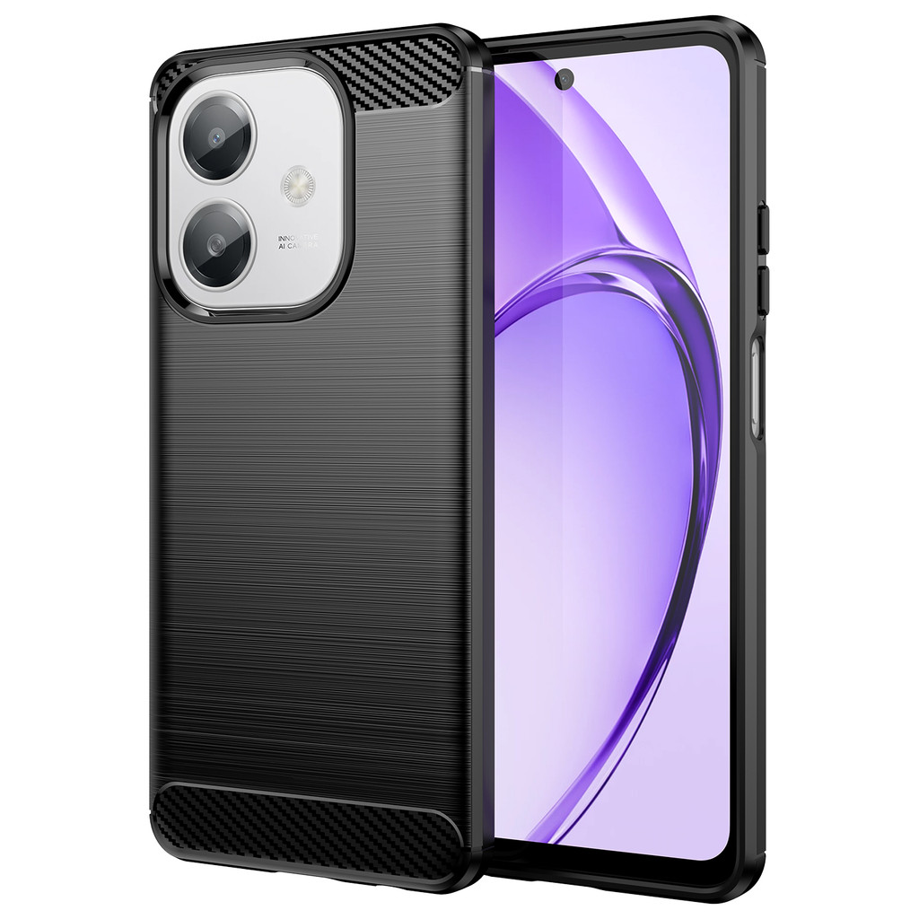 Ốp lưng OPPO A5i Vỏ nhựa TPU mềm bằng sợi Carbon cho Ốp điện thoại OPPO A5i