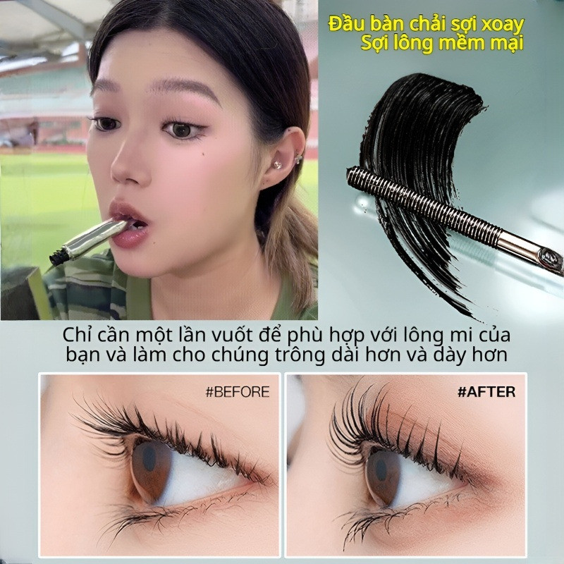 【Chống Thấm Nước/ Lâu Trôi 24H】Kem Lót Mi Dạng Ống Thép / Dưỡng Mi Chắc Khỏe / Làm Cong Mi 3D Tự Nhiên / Dạng Tuýp Nhỏ Tiện Lợi