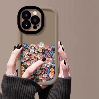 Ốp lưng IPhone 17 16 15 14 13 12 11 Pro Max X XR Max 7 8 Plus Ốp lưng cá tính Hoa dễ thương Ốp lưng điện thoại Dẻo mềm