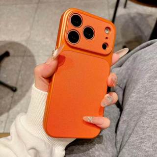 Ốp Điện Thoại Da Mạ Điện Ống Kính 17Pro Cho iPhone 17Promax 12 13 14 15 16 Pro Max 11 Vỏ Di Động Nữ Chống Sốc