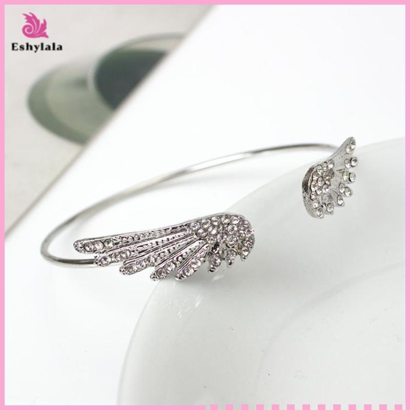 Vòng tay bạcadjustable Eshylala Angel Wings dành cho nữ - Quà tặng thời thượng