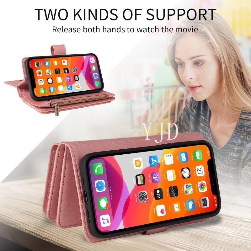 Ốp YJD Cho Samsung Galaxy S26 Ultra S26 + Khe Cắm Thẻ Da Dung Tích Lớn Dây Đeo Tay Chống Rơi Vỏ Điện Thoại