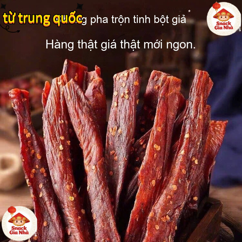 Thịt khô treo gió thịt khô chuẩn vị Tứ Xuyên Trung Quốc xé tay đồ ăn vặt đặc sản