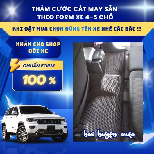 Bộ thảm lót sàn cao su xe 4-5 chỗ form nguyên zin (NHẮN ĐỜI XE CHO SHOP) cắt sẵn và may bo viền sẵn chống nước