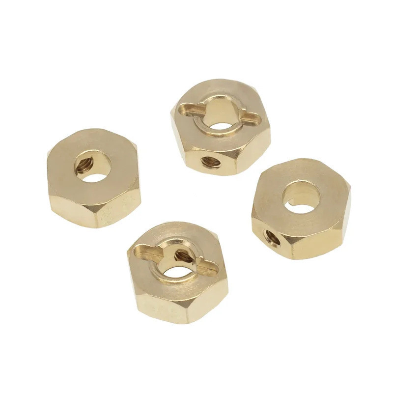 4 Đồng Bánh Xe Lục Giác Hub 12 Mm Chiều Rộng Khớp Nối Cho Trục SCX10 90046 RR10 RGT 86100 MST 1 / 10 RC Xe Bánh Xích Phụ Kiện Sửa Chữa
