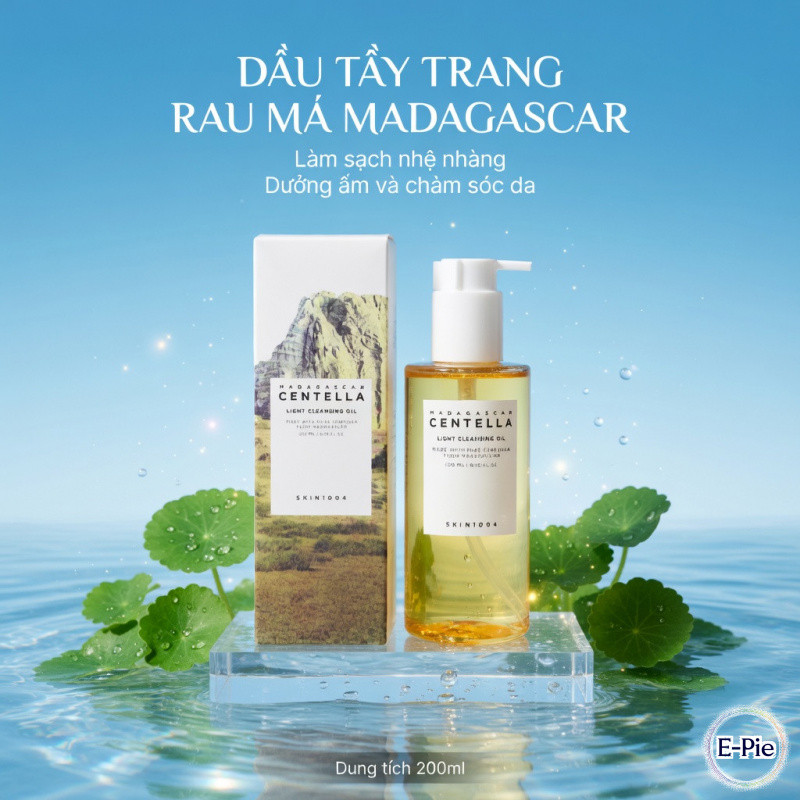 【Nhập khẩu】SKIN1004 Madagascar Centella Dầu Tẩy Trang Rau Má Hàn Quốc Làm Sạch Sâu Dịu Nhẹ 200ml