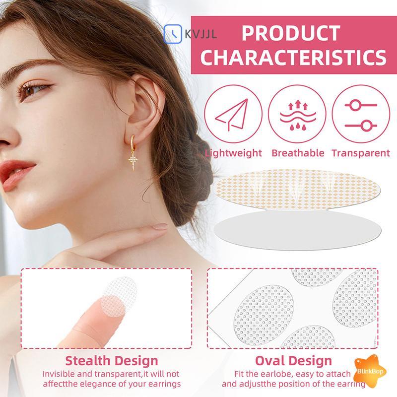 Miếng Dán Bảo Vệ Lỗ Tai Earlobe - Trong Suốt Ngăn Ngừa Co Giãn Và Rách