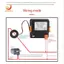 Vôn kế AC Ampe kế Ba màn hình Đồng hồ đo tần số điện áp dòng điện AC50-500V AC0-120A 10-99.9Hz