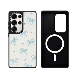 Từ Tính Toàn Màn Hình Nơ Trái Tim Tình Yêu Gương Cứng Phone Case Dành Cho Samsung Galaxy S26 25 24 23 UItra S26 25 24 23 Plus Vỏ Bảo Vệ Chống Sốc