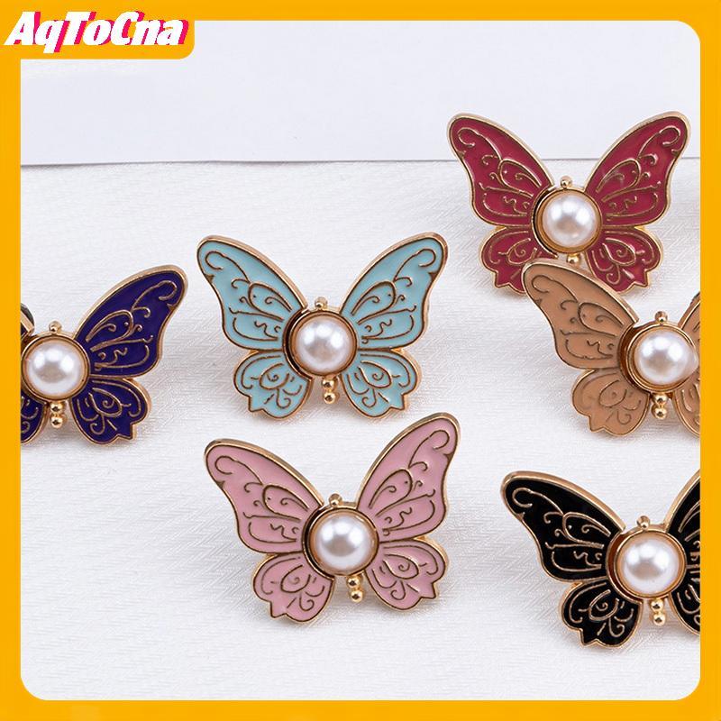 AqToCna Bướm eo điều chỉnh được cho nữ, phù hợp với quần jean và váy, nút kim loại