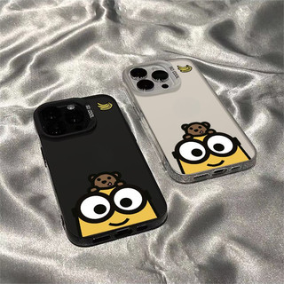 Ốp Điện Thoại Mờ Fun Minions Thích Hợp Cho iPhone 14Plus Hợp Thời Trang 13Pro 15ProMax Premium 12ProMax 11 17PROMAX 15ProMax Vỏ Mềm Bảo Vệ Chống Sốc Chống Sốc