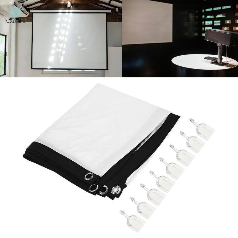 Màn hình máy chiếu 16: 9 Phim 3D màu trắng Màn hình máy chiếu di động cho