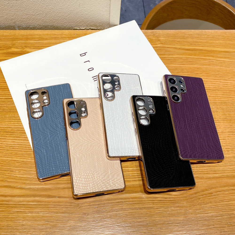 Ốp Điện Thoại Mạ Điện Kết Cấu TPU + PC Cho Samsung Galaxy S26 S25 S24 S23 Plus Ultra FE Edge A57 A56 A55 A54 A53 A37 A36 A35 A34 A26 A25 A24 A17 A16 A15 A14 A07 A06 5G 4G