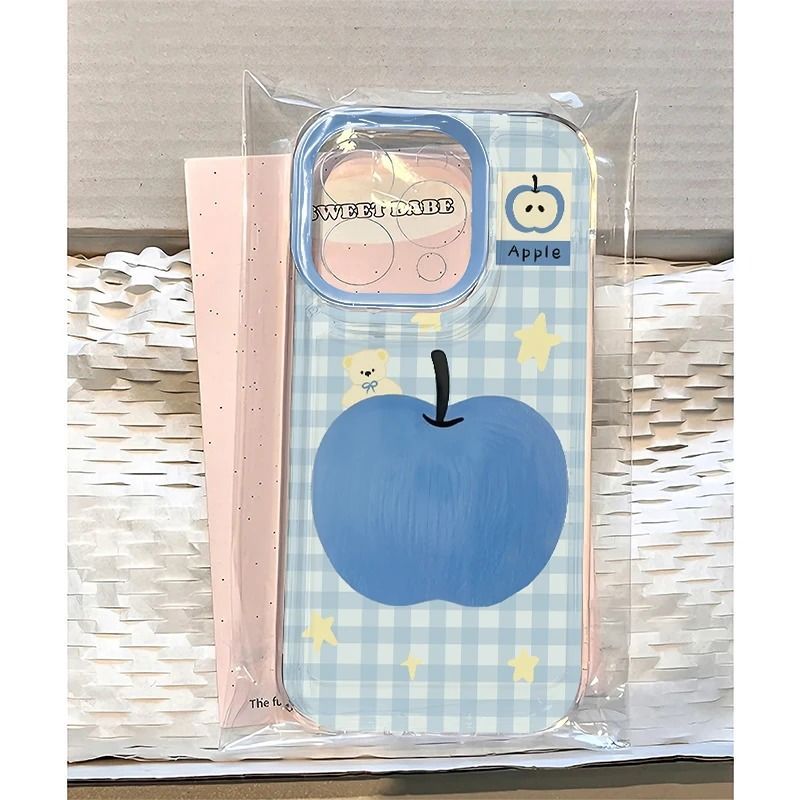 Đầu dò Apple Bear phù hợp với vỏ điện thoại 15 PROMAX, iPhone 16 chống gãy, vỏ mềm