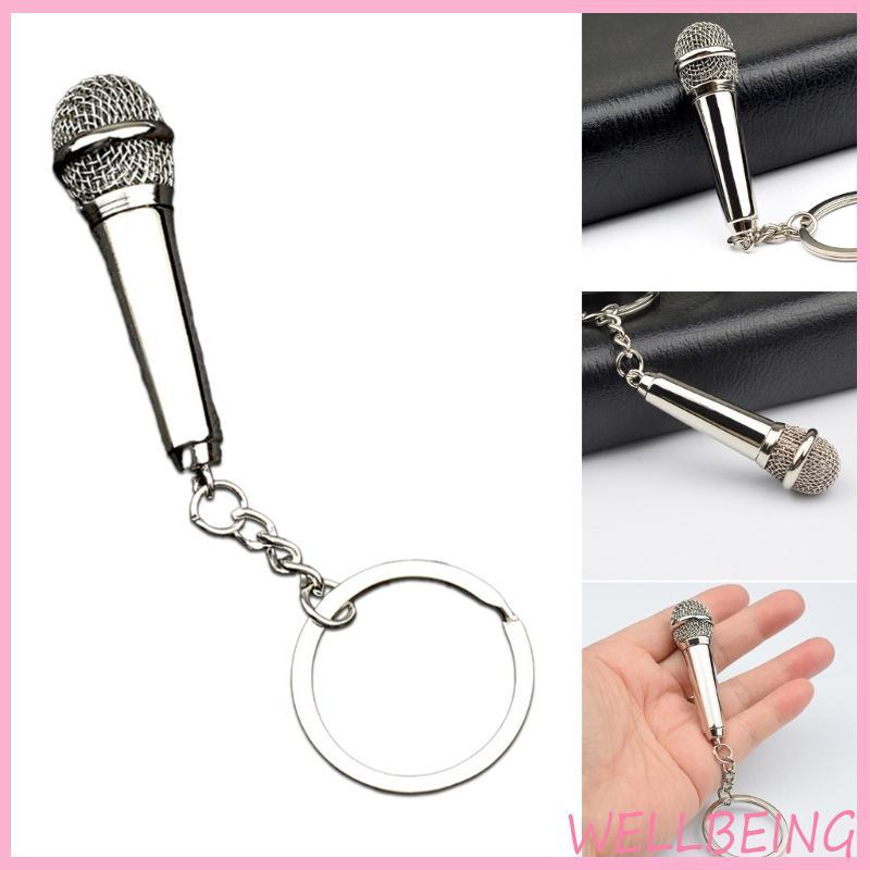 Wellb Thu Nhỏ Micro Móc Khóa Mô Phỏng Mic Hình Móc Khóa Người Yêu Âm Nhạc s
