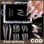 Doutie 70 / 140 / 150 Chiếc Eagle 's Talon Giả Đầu Móng Tay Ngắn Cong Stiletto Trong Suốt Mềm Mại Giả Móng Tay Nối Dài Cho DIY Nail Salon Làm Móng Tay VN