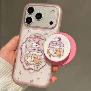 Ốp điện thoại hình mèo nơ có giá đỡ tương thích với iPhone 11 12 Pro 13 Pro Max 15 Pro Max 14 16 Pro 16 Plus 17 Air 17 Pro 17 Pro Max