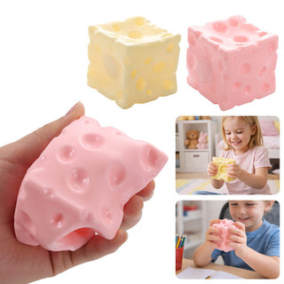 DWELLCO Phô Mai Bóp Fidget Đồ Chơi, Chống Căng Thẳng Khối Phô Mai Jumbo Chống Căng Thẳng, Họa Tiết Squishy Có Thể Định Hình ASMR Đồ Chơi Căng Thẳng Cảm Giác Trẻ Em Người Lớn