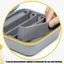 Giá đỡ kính râm Yoo Multi Pair với 5 khe có thể điều chỉnh Hộp kính mắt di động Hoàn hảo để sử dụng hàng ngày và chuyến đi