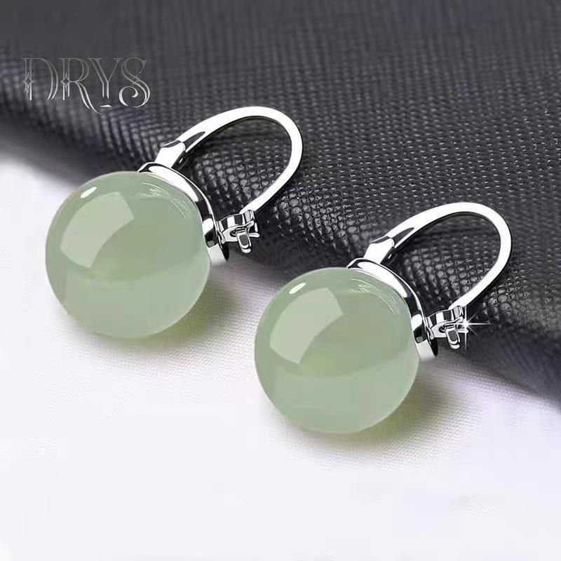 Bông Tai Retro Ngọc Hạt Nhẹ Nhàng, Phong Cách Cổ Xưa, Quà Tặng Dành Cho Cô Gái