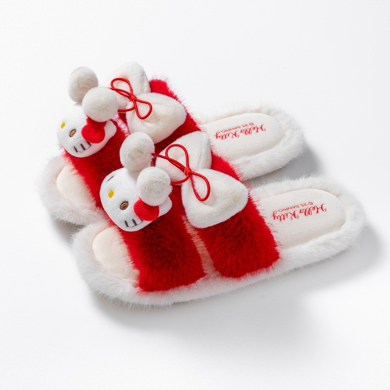 Dép Nữ Nhà Trong Nhà Chống Trơn Trượt Furry Dép Cotton