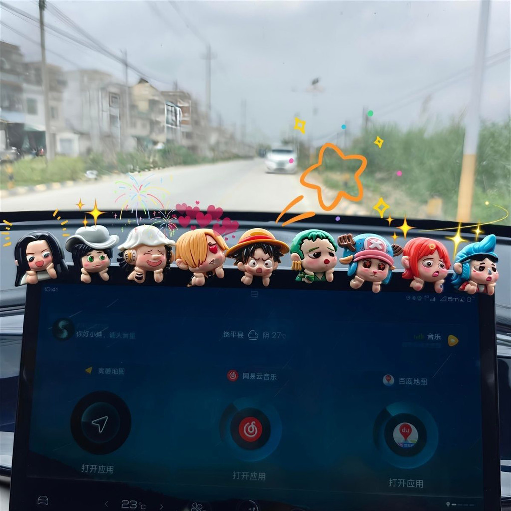 6-9 Chiếc One Piece Anime Nhân Vật Khỉ D. Luffy Zoro Sanji Nami Đảo Hành Động Hình Bộ Sưu Tập Đồ Chơi Búp Bê Để Trang Trí Bảng Điều Khiển Ô Tô