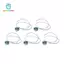 Gamchiano 5 Miếng Đèn LED Điều Khiển Mô Hình LED Trang Trí Nhỏ Gọn Sửa Đổi Đèn Có Cáp Cho Sưu Tập Các Bức Tượng Nhỏ