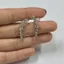 PYCOU Zircon Bông Tai, Bông Tai Ngôi Sao Hoa Hình Học Sáng Bóng, Phụ Kiện Thời Trang Nữ Thiết Kế Niche Hợp Kim Kẽm Cong Bông Tai Trang Sức Dự Tiệc