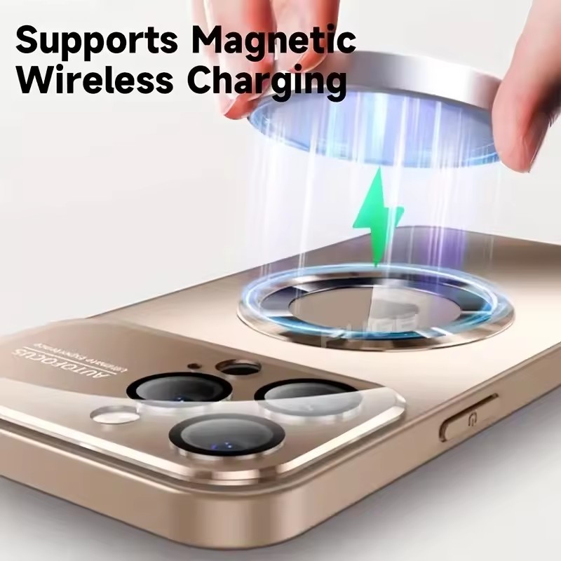 Ốp Lưng Acrylic Cửa Sổ Lớn Chống Va đập Cho IPhone 1716 15 14 13 12 Pro Max Tích Hợp Màng Bảo Vệ Camera